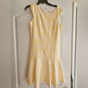 Yellow Floral Sleeveless Dress NWOT